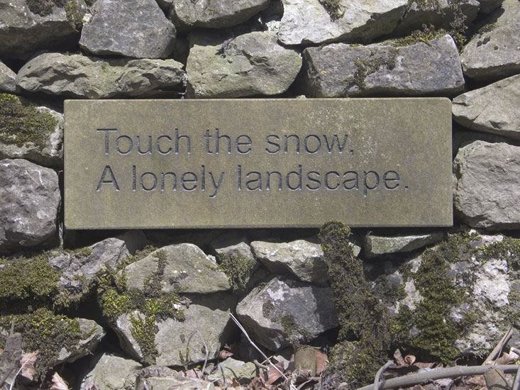 One of the four stones in the wall at site 16